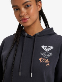 6 Surf Stoked - Pullover Hoodie for Women Black ERJFT04855 Roxy