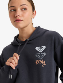 2 Surf Stoked - Pullover Hoodie for Women Black ERJFT04855 Roxy