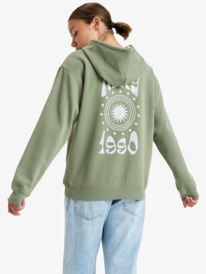 5 Surf Stoked - Sweat à capuche pour Femme Vert ERJFT04856 Roxy