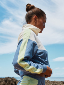 1 Essential Energy - Sweatshirt mit Halbreißverschluss für Frauen Blau ERJFT04860 Roxy