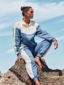 4 Essential Energy - Sweatshirt com fecho de correr na gola para Mulher Azul ERJFT04860 Roxy