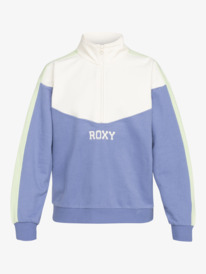 11 Essential Energy - Felpa con Semi Zip da Donna Blue ERJFT04860 Roxy