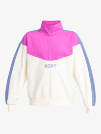 11 Essential Energy - Sweater met Korte Rits voor Dames Pink ERJFT04860 Roxy