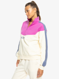 7 Essential Energy - Sweater met Korte Rits voor Dames Pink ERJFT04860 Roxy