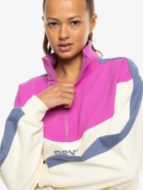 8 Essential Energy - Sweatshirt mit Halbreißverschluss für Frauen Rosa ERJFT04860 Roxy