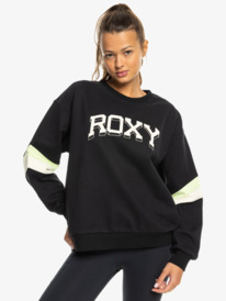 6 Essential Energy - Pullover Sweatshirt for Women Black ERJFT04861 Roxy