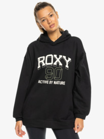 2 Essential Energy - Pullover Hoodie for Women Black ERJFT04862 Roxy