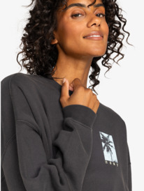 2 Lineup - Pullover Sweatshirt for Women Black ERJFT04866 Roxy