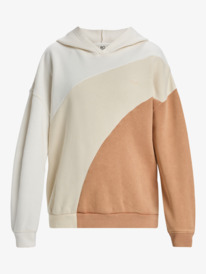 9 Waving Heart - Sweatshirt com capuz para Mulher Beige ERJFT04868 Roxy