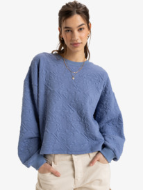 0 About Love - Felpa pullover da Donna Blue ERJFT04870 Roxy