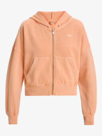 10 Sahara Vibes - Sweat à capuche zippé pour Femme Rose ERJFT04873 Roxy