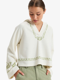 0 Sand And Sky - Pullover con cappuccio da Donna White ERJFT04882 Roxy