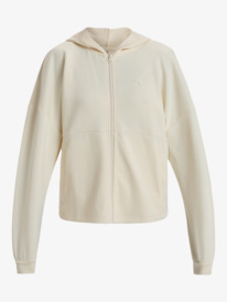 6 Rise & Vibe Sweet - Sweat à capuche zippé pour Femme Beige ERJFT04885 Roxy