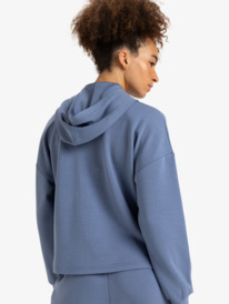 5 Rise & Vibe Sweet - Sweatshirt com capuz e fecho de correr para Mulher Azul ERJFT04885 Roxy