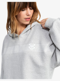 7 Afternoon Hike - Sweatshirt com capuz para Mulher Cinza ERJFT04904 Roxy