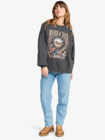 7 Lineup - Sweatshirt für Frauen Schwarz ERJFT04916 Roxy