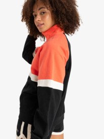 1 Essential Energy - Sweat col montant pour Femme Orange ERJFT04936 Roxy