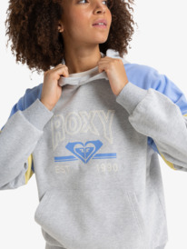 3 Essential Energy Blockd - Pullover Hoodie for Women Gray ERJFT04937 Roxy