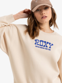 2 Lineup - Sweat à col rond pour Femme Beige ERJFT04941 Roxy