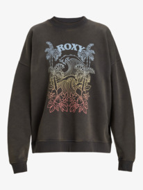 5 Lineup - Crew Neck Sweatshirt for Women Black ERJFT04942 Roxy