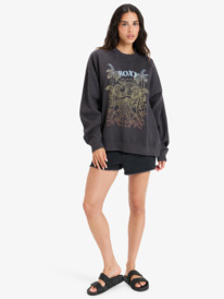 3 Lineup - Sweatshirt mit Rundhalsausschnitt für Frauen Schwarz ERJFT04942 Roxy