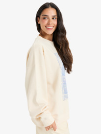 1 Lineup - Crew Neck Sweatshirt para Mulher Beige ERJFT04942 Roxy