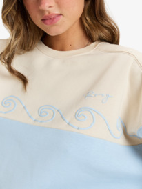 4 Waves Of Nature - Sweatshirt mit Rundhalsausschnitt für Frauen Beige ERJFT04943 Roxy