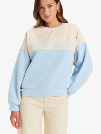 0 Waves Of Nature - Sweatshirt mit Rundhalsausschnitt für Frauen Beige ERJFT04943 Roxy