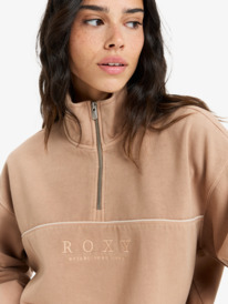 5 Our Town - Sweatshirt mit Stehkragen für Frauen Braun ERJFT04949 Roxy