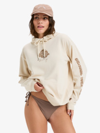 0 Surf Stoked - Sudadera con capucha para Mujer Beige ERJFT04953 Roxy