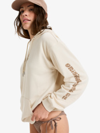 1 Surf Stoked - Sudadera con capucha para Mujer Beige ERJFT04953 Roxy