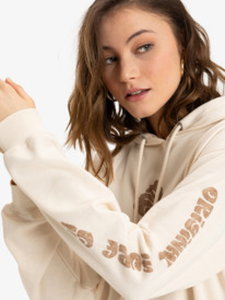 2 Surf Stoked - Pullover Hoodie for Women Beige ERJFT04953 Roxy