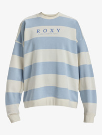 5 Strictly Stripes - Sudadera de cuello redondo para Mujer Azul ERJFT04954 Roxy