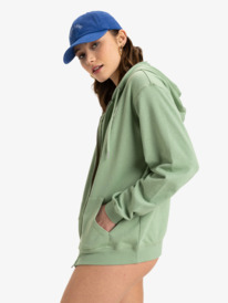 1 Surf Stoked - Hoody met Rits over de hele lengte voor Dames Green ERJFT04956 Roxy