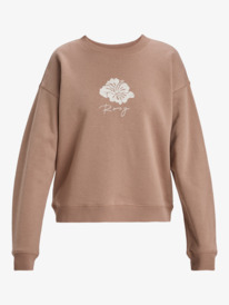 6 Perfect Place - Crew Neck Sweatshirt para Mulher Marrom ERJFT04958 Roxy