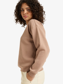 1 Perfect Place - Sweat à col rond pour Femme Marron ERJFT04958 Roxy