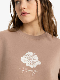 2 Perfect Place - Crew Neck Sweatshirt para Mulher Marrom ERJFT04958 Roxy