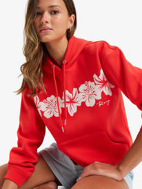 8 Perfect Place - Sweat à capuche pour Femme Rouge ERJFT04959 Roxy