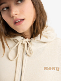 2 Never Better Heather - Hoodie mit durchgehendem Reißverschluss für Frauen Beige ERJFT04961 Roxy