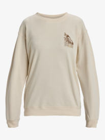 8 Surf Stoked - Sweat à col rond pour Femme Beige ERJFT04963 Roxy