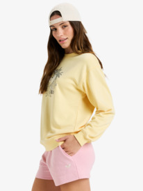 1 Surf Stoked - Sudadera de cuello redondo para Mujer Naranja ERJFT04963 Roxy