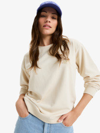 7 Surf Stoked - Sweatshirt mit Rundhalsausschnitt für Frauen Beige ERJFT04963 Roxy