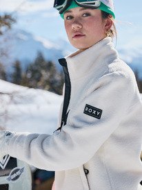 1 Alabama Full Zip Solid - Technical Mid Layer for Women White ERJFT04969 Roxy