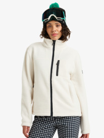 0 Alabama Full Zip Solid - Technical Mid Layer for Women White ERJFT04969 Roxy