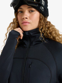 5 Soaring Heights - Technical Mid Layer for Women Black ERJFT04971 Roxy