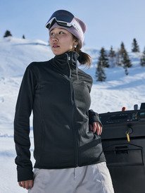 0 Vertere Full Zip - Technical Mid Layer for Women Black ERJFT04974 Roxy