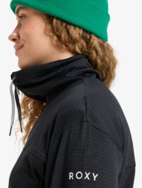 6 Vertere Full Zip - Technical Mid Layer for Women Black ERJFT04974 Roxy