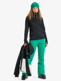 2 Vertere Full Zip - Technical Mid Layer for Women Black ERJFT04974 Roxy