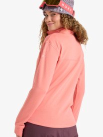 3 Vertere Full Zip - Technical Mid Layer for Women Orange ERJFT04974 Roxy