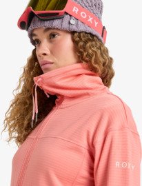 7 Vertere Full Zip - Technical Mid Layer for Women Orange ERJFT04974 Roxy